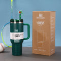 New arrivalfashion big mac ice cup 304 stainless steel stanley vacuum thermos cup office portable straw cup