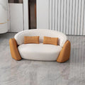 Double seater 1.7m - long - orange + white