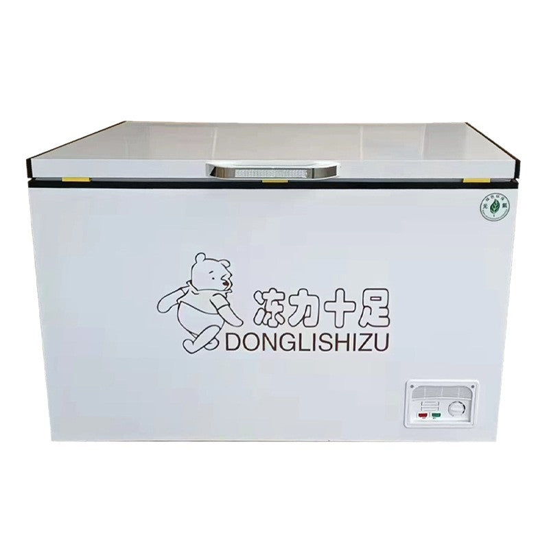 Commercial horizontal freezer - large capacity refrigeration & freezing - ideal for supermarkets, ice cream displays, restaurants, and kitchen fresh meat storage