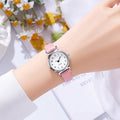 Korean style women's watch classic round slim strap minimalist digital casual student quartz watch - wholesale from manufacturer