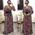 new plus size summer european and american style export   patchwork maxi dress african women's wear ol dress