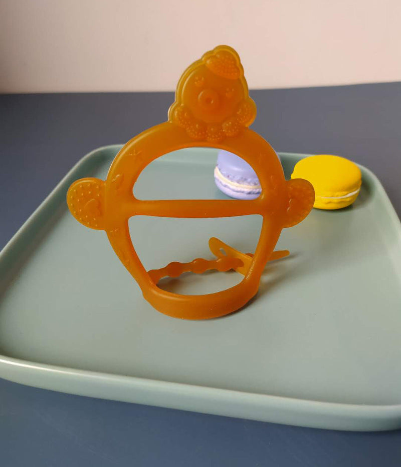 Factory direct sales baby silicone bracelet toothpaste, gloves, molars, strap-on baby tooth fixing toothpaste