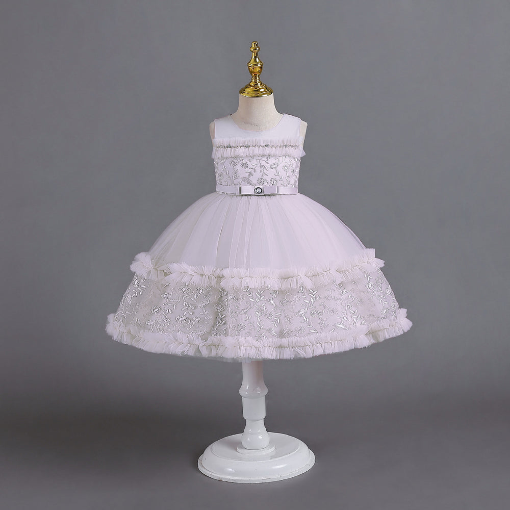 Ready-to-ship toddler tulle cake princess dress - perfect for baby girl's first birthday or special occasion