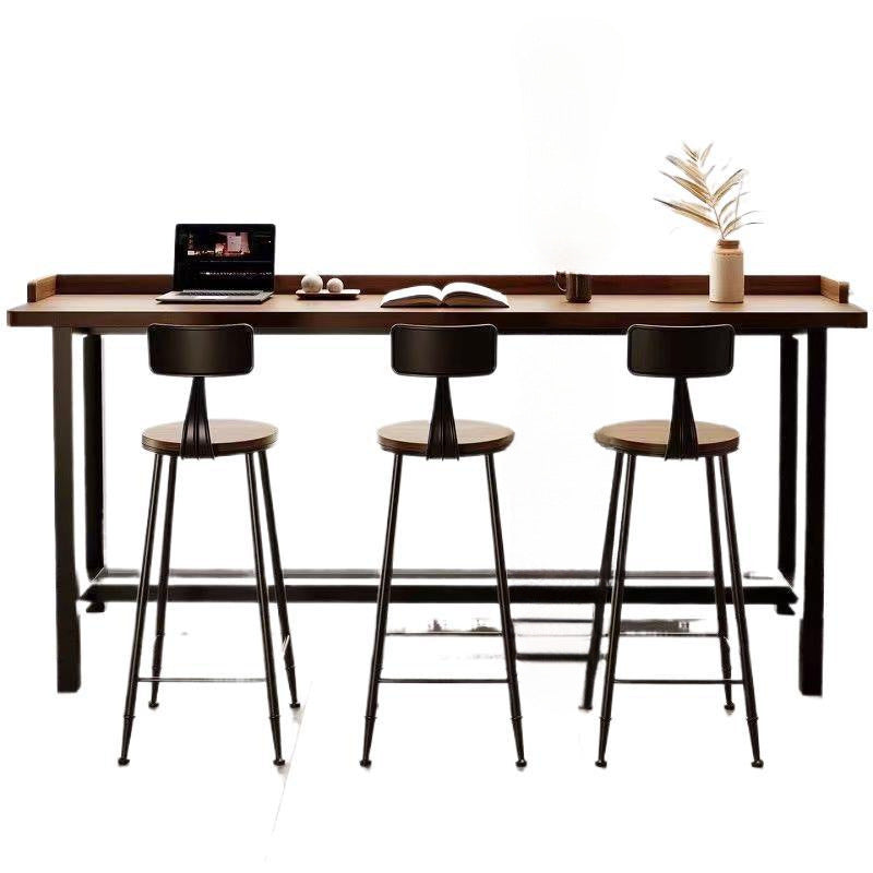 Solid wood bar table for home balcony casual small bar table high-leg table solid wood bar cabinetaccessible luxuryclassy long table