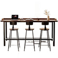 Solid wood bar table for home balcony casual small bar table high-leg table solid wood bar cabinetaccessible luxuryclassy long table
