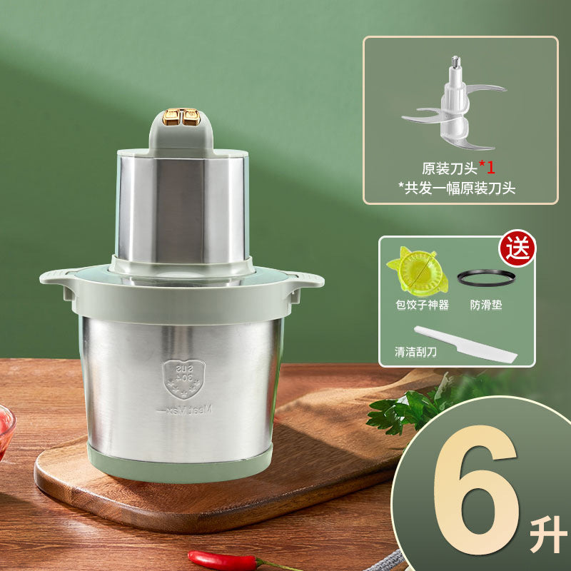 New 6l electric meat grinder - household multifunctional 8l food processor, mixer, and meat stuffing machine - chili grinder - wholesale
