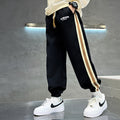 Kids' boys' autumn pants  new spring/autumn style athletic boy's trousers, trendy sweatpants for mid-to-large children