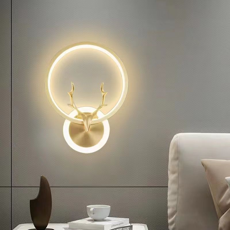 Creative minimalist wall sconce - modern lighting for living room tv backdrop, stairway, bedroom, and bedside