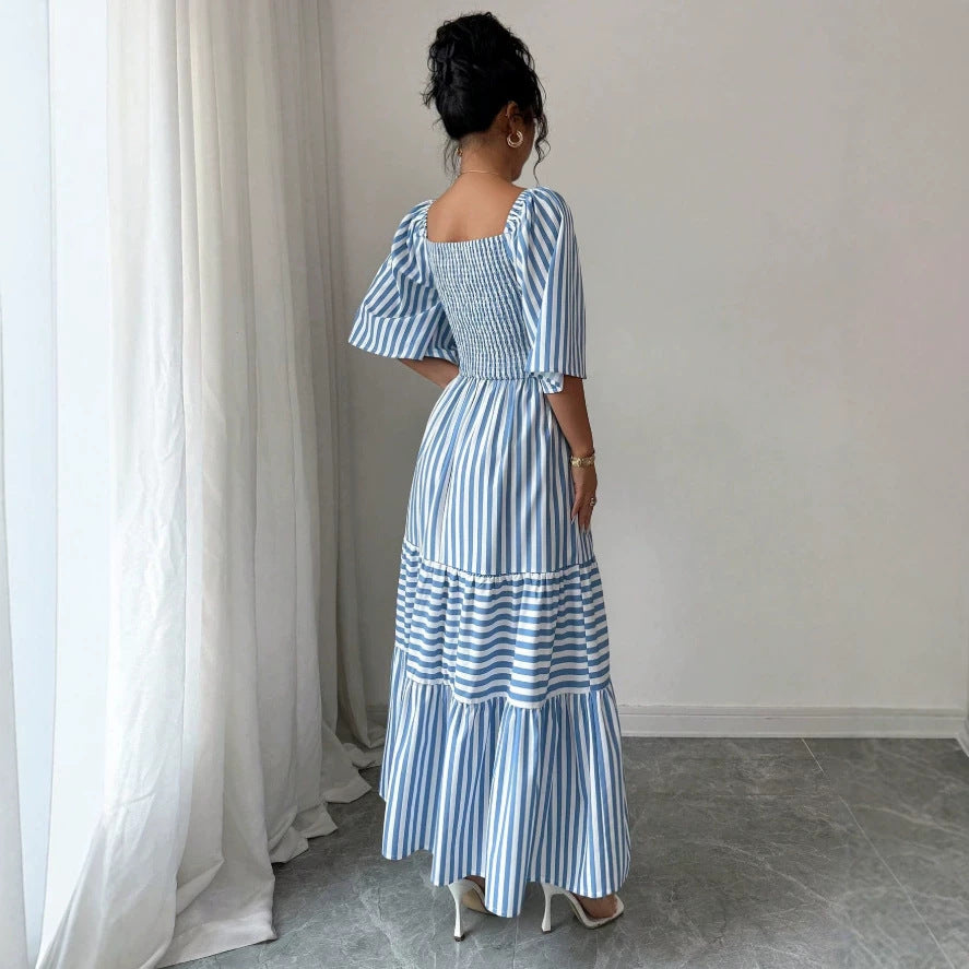 new women's striped dress for cross-border e-commerce on  (us & europe)