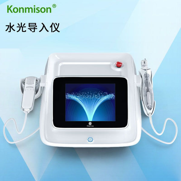 High pressure jet non-invasive hydrometer Oxygen injection beauty salon Needle-free hydrometer Atomization introducer Hot and cold hammer face