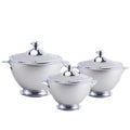 cross-border crown cup thermal insulation box 3-piece set 1.2l, 1.8l, 3.2l food warmer
