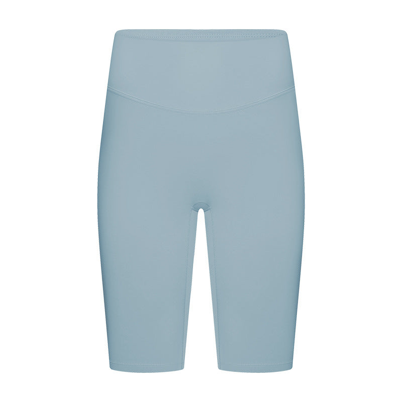 Evrlue seamless anti-roll tummy control butt lifting yoga leggings - stretchy, skin-friendly, women's active 5-inch shorts dk388