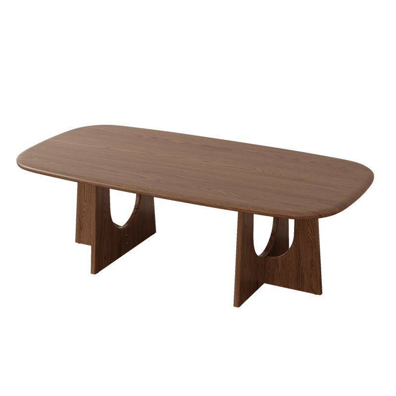 Solid wood coffee table - living room, small apartment side table, modular tea table, low table - minimalist, light luxury, modern, high-end style