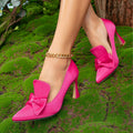 Women's high heels - cross-border fashion, european & american style - hot selling bow-tie pumps on amazon & aliexpress