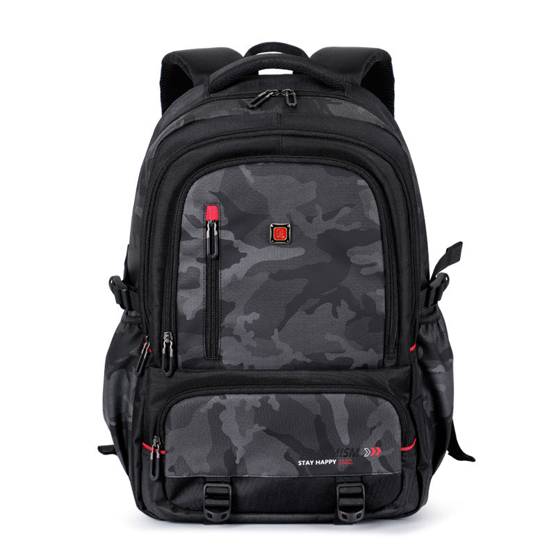 Ruipai junior high school student schoolbag for men and women, large-capacity simple backpack for men, reduce the burden on sixth-grade primary school students schoolbag