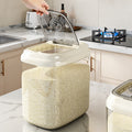 Rice bucket for home2025new arrival insect-proof and moisture-proof sealed rice cylinder rice storage rice box food grade grain storage barrel