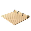 Foldable lumbar support hard bed board - breathable soft mattress topper for hard beds - spine support solid wood slatted frame hard board
