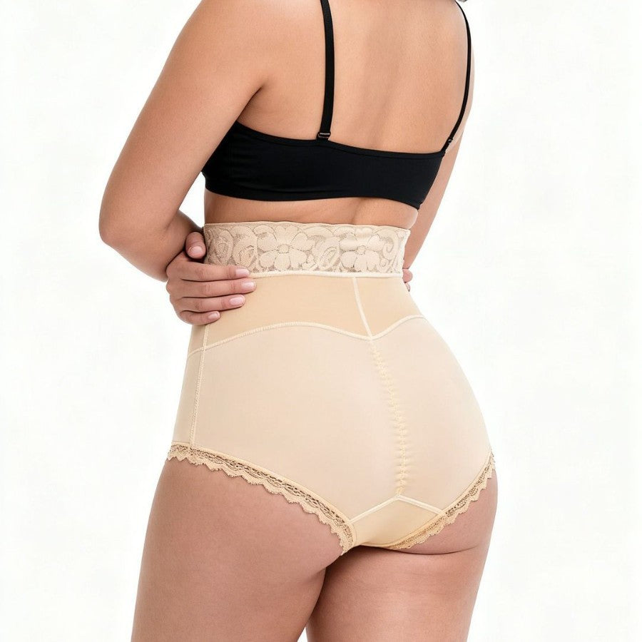 Xiyin   fashion mesh waist glue butt lift tummy control body shaping tight triangle waist shaping pants