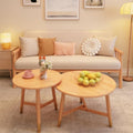 Scandinavian solid wood sofa small apartment double three-person living room clothing store japanese style simple easy modern fabric sofa