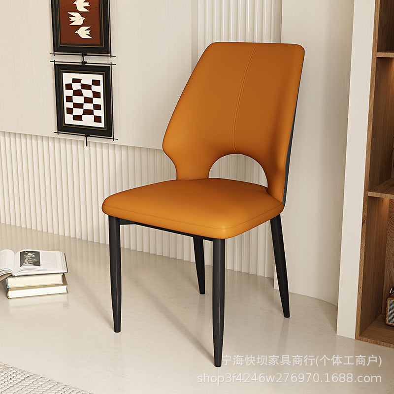 Modern home backrest chair casual minimalist stool nordic light luxury dining chair restaurant hotel dining chair thickened dining table chair
