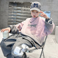 Boys' fall fashion streetwear sweatshirt - new  autumn collection - big kids' long-sleeve top - korean style, cool & trendy