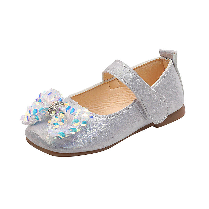autumn new girls' princess shoes - stylish soft sole cute bowknot toddler & baby flats