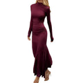cross-border european and american women's clothing: summer dresses for women, light luxury high-end solid color french style dress 661