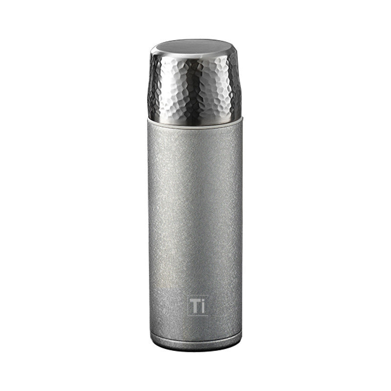 New arrival pure titanium thermos cup large capacity portable health stew tea cup water cup business high value cup tea cup