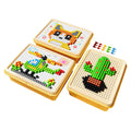 3d mushroom peg puzzle diy craft kit - complete set of materials and tools - birthday gift