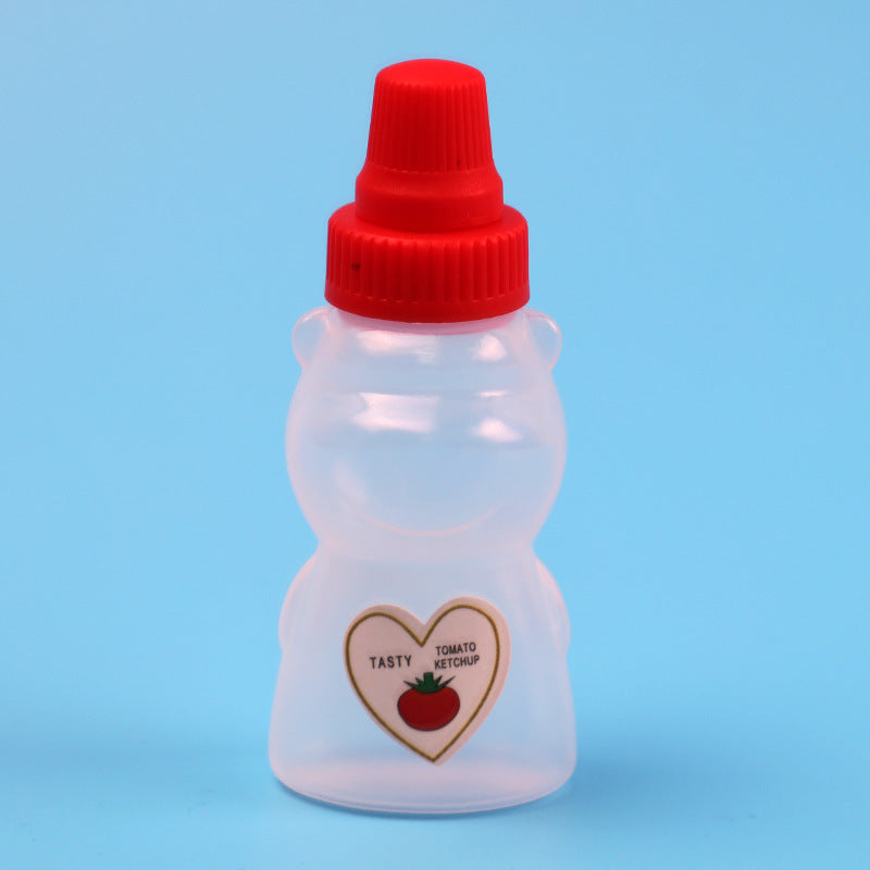 Mini sauce bottle plastic squeeze sauce bottle japanese style squeeze condiment bottle food grade portable soy sauce bottle cross-border