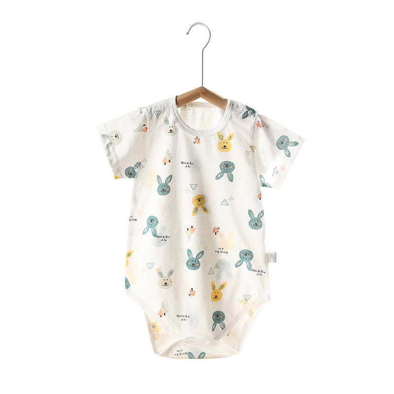 Baby short-sleeved romper, summer romper, triangle romper, newborn summer pajamas, baby onesie