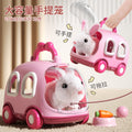 Kids' electric simulation bunny plush toy - girl's pet white rabbit doll - birthday gift for girls