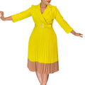 D3318  cross-border women's spring blazer collar fashion color block ol elegant pleated high waist african dress