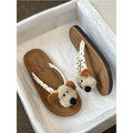 Ragdoll dog flip-flops women's summer outwear non-slipplaid non-slip student k-style flip-flops sandals animal cartoon