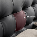 Onda bed italian normcore genuine leather bed house large flat designer 2* 2m master bedroom double bed double bed black