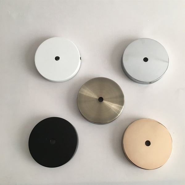 Straight edge plate round base chassis chassis chandelier ceiling plate 10CM metal lighting lamps black accessories manufacturers wholesale