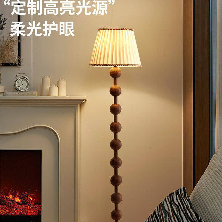 Wabi Sand Wind Floor Lamp Medieval Living Room Next to the Sofa High-end Retro Warm New Chinese Atmosphere Vertical Desk Lamp