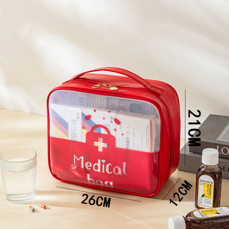 Portable First Aid Kit Cross Drug Storage Bag Travel Business Travel Medical Kit Large Capacity Medical Emergency Kit