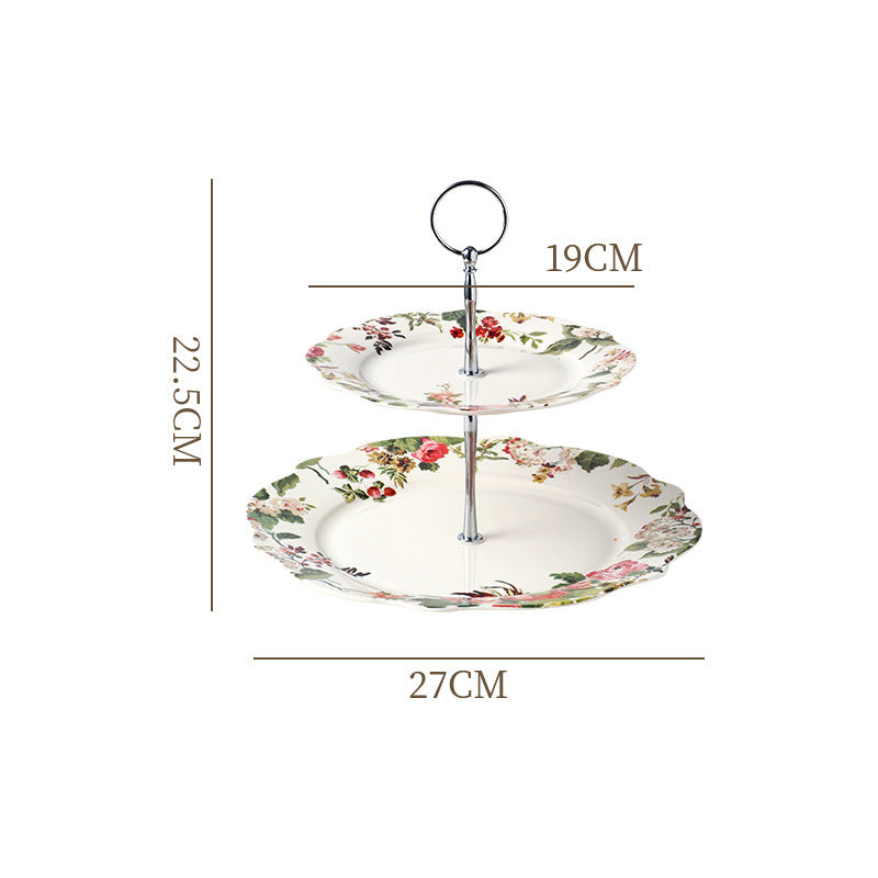 Fruit platter for home living room coffee table, light luxury style, high-end dry candy dish, front desk cake and dessert stand, snack display tray