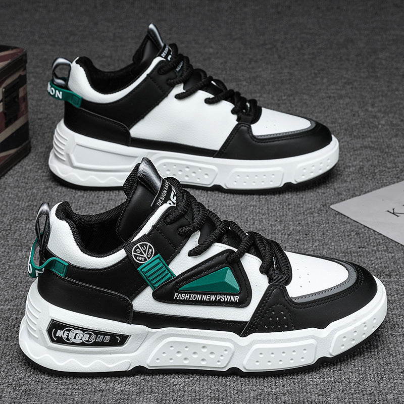 High-top men's sneakers: new 2025 winter collection - chunky sole, casual skate shoes, trendy & versatile, anti-slip, men's basketball & athletic fashion sneakers