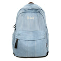 Denim backpack - in-stock, trendy style for men and women, matching couple design, fresh and simple denim student backpack