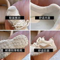 Women's sneakers: 2025 new spring/summer hot styles - chunky sole, versatile white sneakers, soft sole, lightweight running & casual shoes