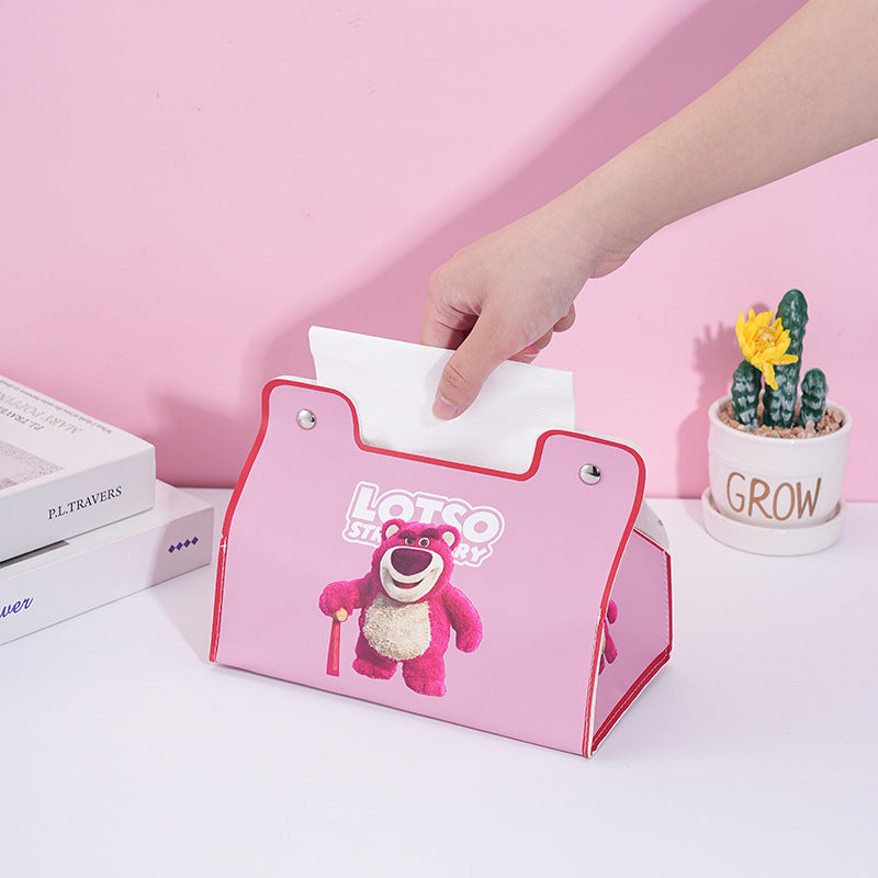 Cute cartoon tissue box household car universal pumping box living room dining room bathroom kitchen waterproof pumping box