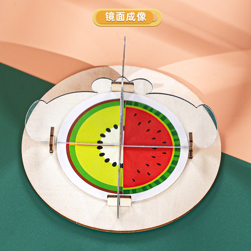 Mirror Imaging Technology Small Production Axisymmetric Light Reflection Scientific Experiment DIY Children's Handicraft Frontiers of Science and Education