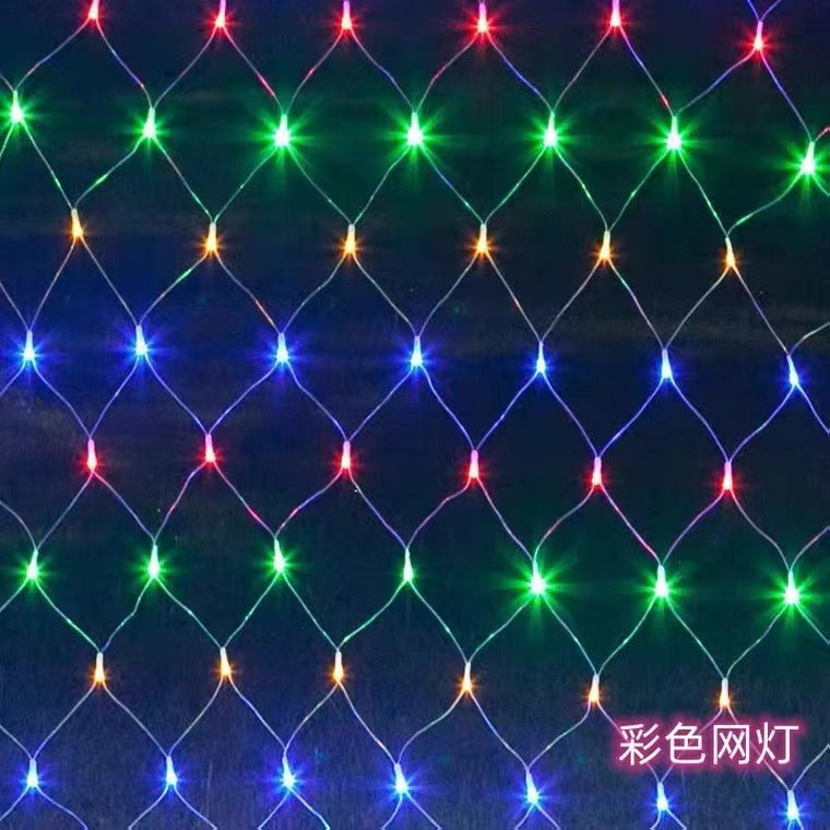 Lighting project LED fishing net, lantern net, string lights, flashing lights, outdoor waterproof Christmas wedding gypsy decorative lights