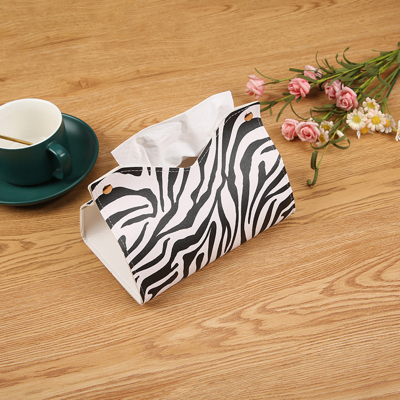 [Event Promotion] Pumping carton Nordic living room home creative coffee table tissue storage leather tissue box wholesale