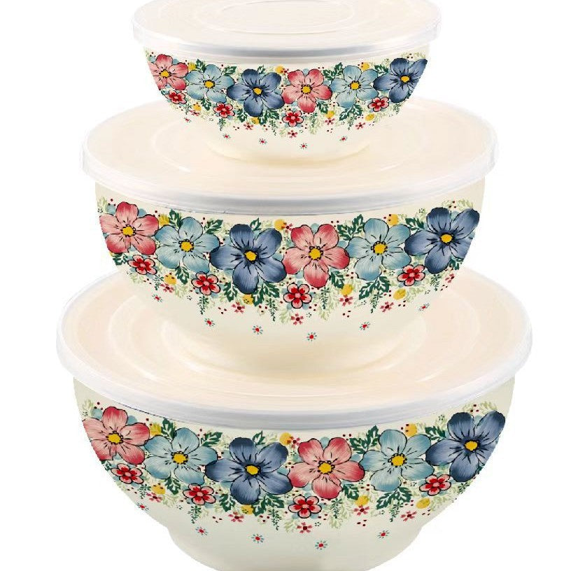 Cross-mirror exclusive manufacturer hot-selling enamel high-end five-piece pot set, high-quality soup pot, enamel pot, double-ear soup pot