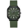 Shangmei new arrival cross-border square alloy shell silicone strap medieval style watch digital quartz unisex watch