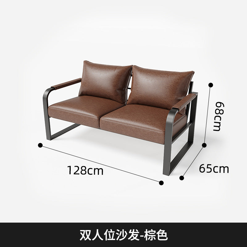 Cross-border industrial style pub tables and chairs cafe bar sofa barbecue restaurant western restaurant dining bar clear bar booth sofa