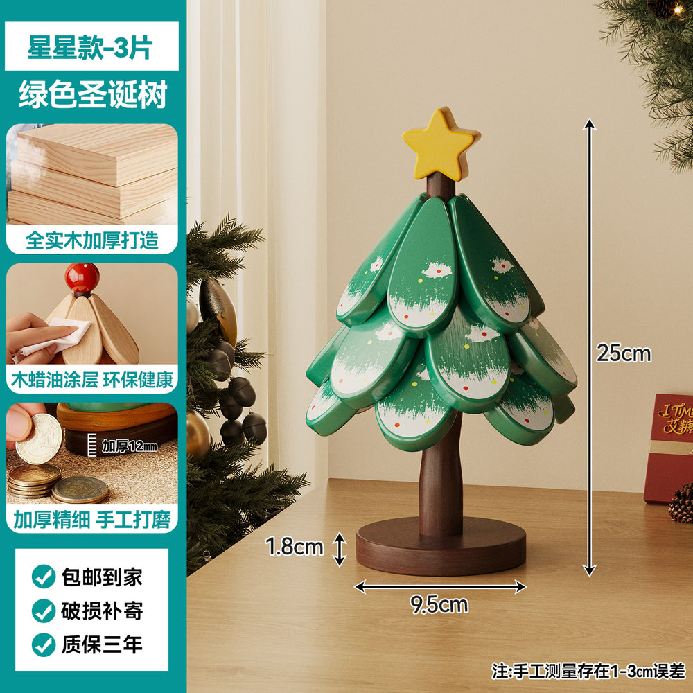 Classy christmas tree insulation mat dining table decoration creative a tree solid wood oven mitts pot holder christmas gift